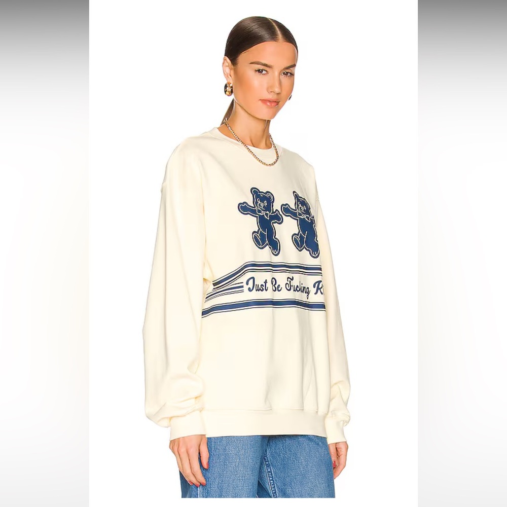 Mayfair Just Be Fucking Kind Sweatshirt in Cream